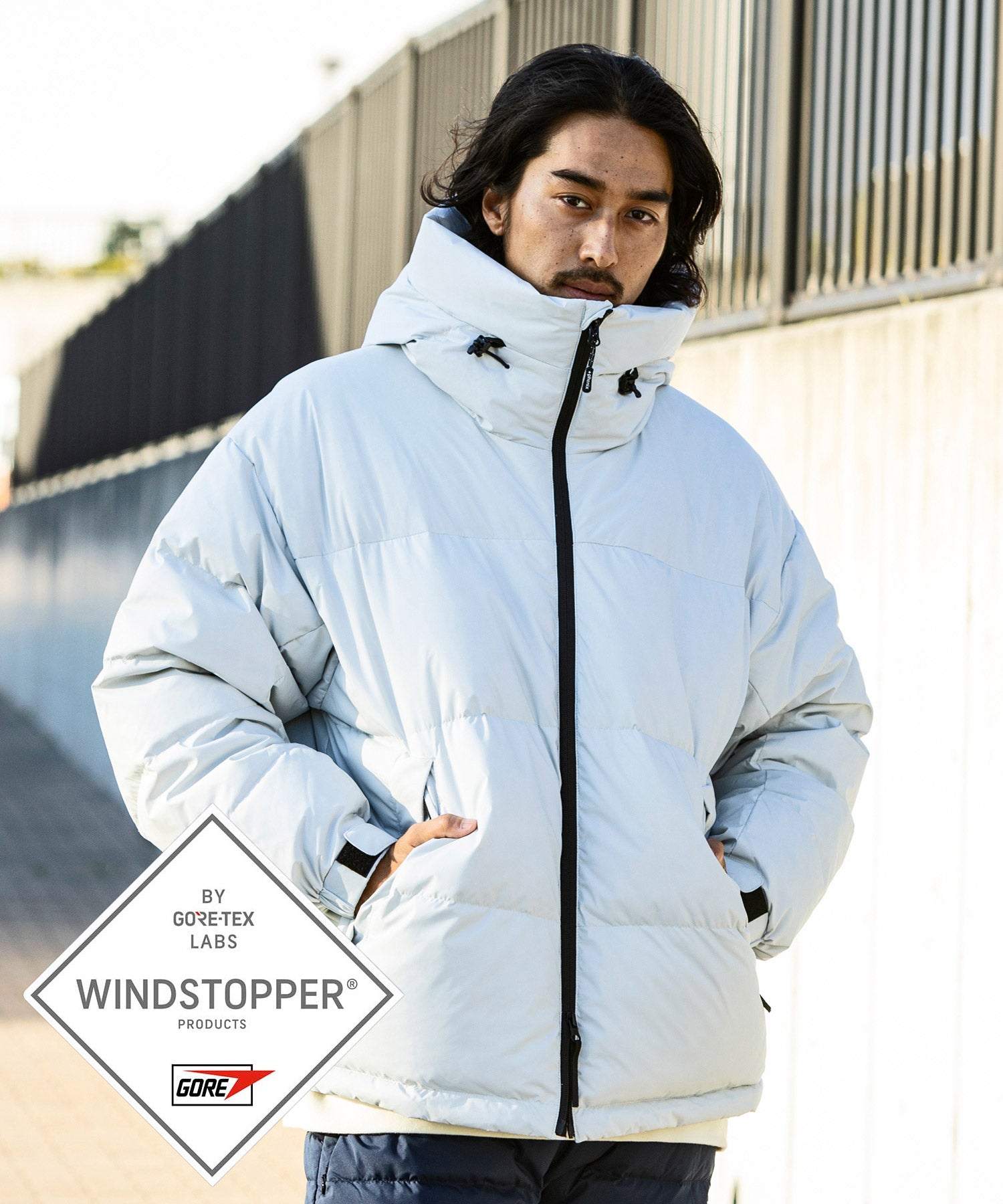 【MENS】QUILTING DOWN JACKET キルティング ダウンジャケット / WINDSTOPPER(R) プロダクト by GORE TEX LABS +phenix(プラスフェニックス)