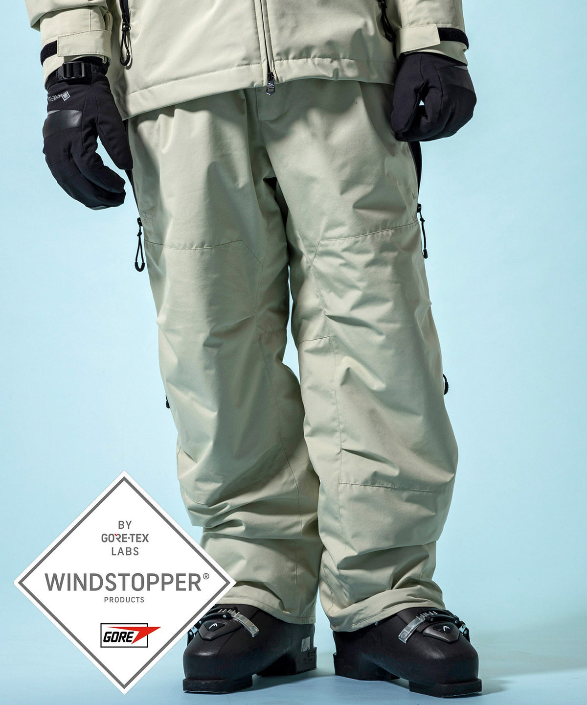 【MENS】GTX SNOW PANTS スノーパンツ / WINDSTOPPER(R) プロダクト by GORE-TEX LABS /ウィンドストッパー/ゴアテックス/1PIU1UGUALE3 RELAX × +phenix(ウノピゥウノウグァーレトレ リラックス)