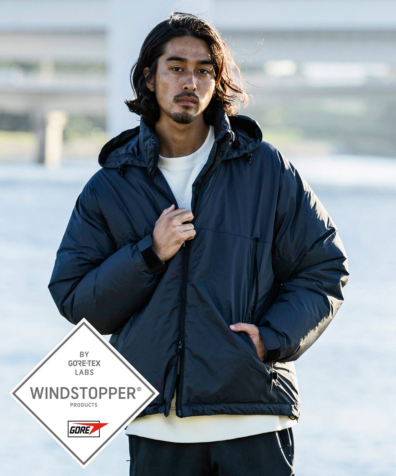 【10月下旬お届け予約商品】【MENS】L-7 DOWN JACKET L-7 ダウンジャケット / WINDSTOPPER(R) プロダクト by GORE TEX LABS +phenix(プラスフェニックス)