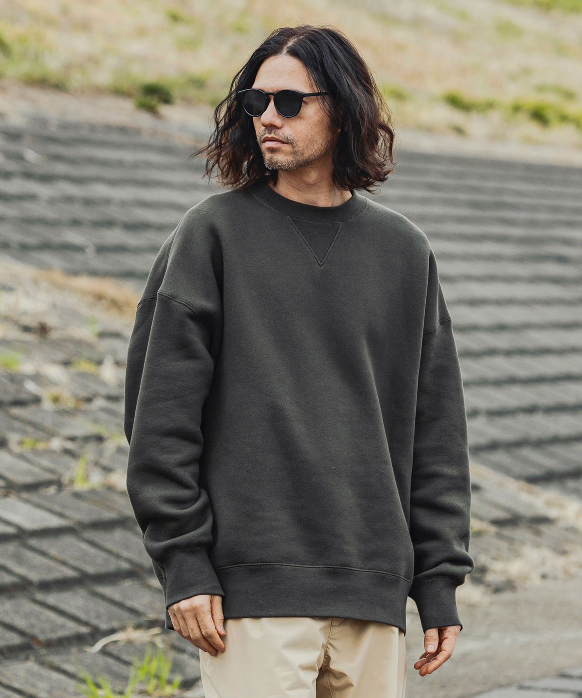 【10月中旬お届け予約商品】【MENS】FUNCTIONAL HEAVY WEIGHT CREW NECK SWEAT  ヘビーウェイト クルーネック スウェット 蓄熱保温 +phenix(プラスフェニックス)　