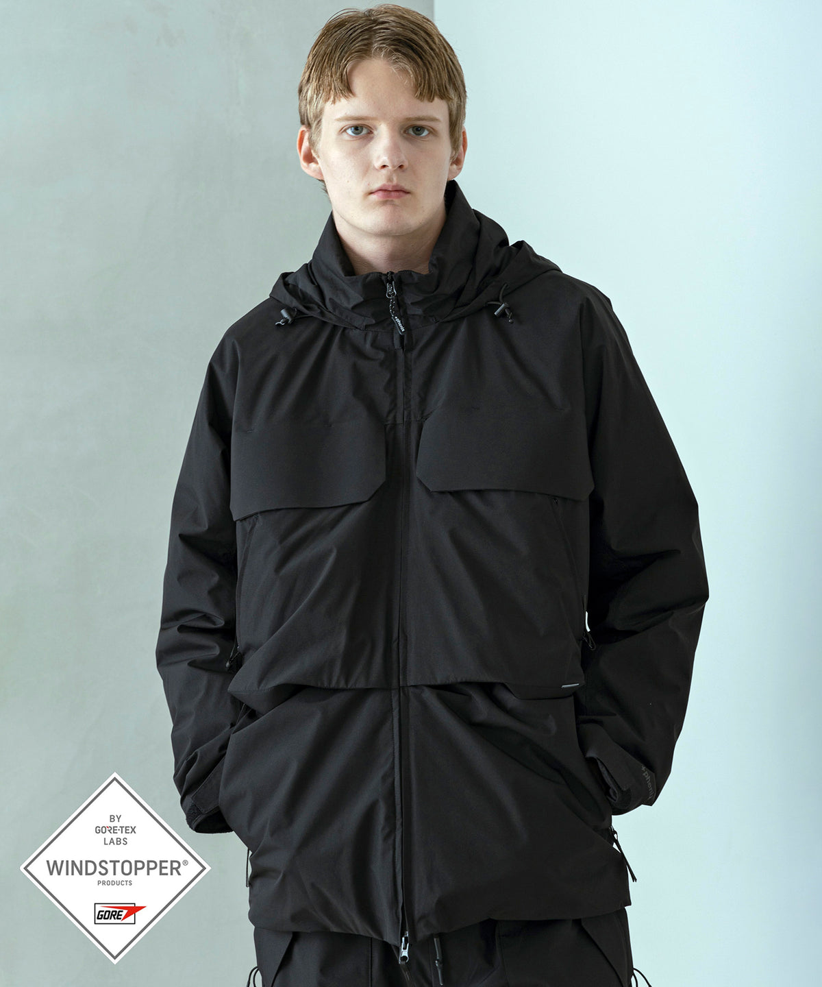 【MENS】INSULATION JACKET  インスレーションジャケット ウィンドストッパー / WINDSTOPPER(R) プロダクト by GORE TEX LABS / +phenix(プラスフェニックス)