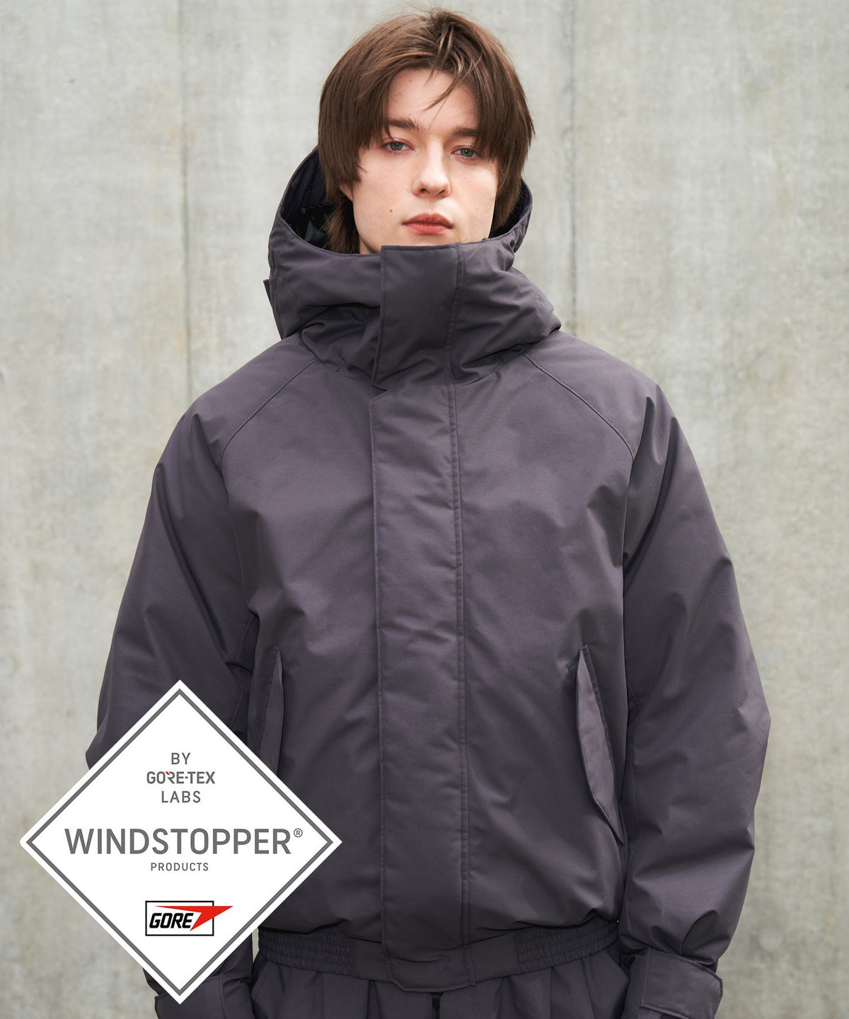 【11月上旬お届け予約商品】【MENS】BOMBER DOWN JACKET ボマー ダウンジャケット ウィンドストッパー / WINDSTOPPER(R) プロダクト by GORE TEX LABS +phenix(プラスフェニックス)