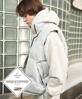 【MENS】QUILTING DOWN VEST キルティング ダウンベスト / WINDSTOPPER(R) プロダクト by GORE TEX LABS +phenix(プラスフェニックス)