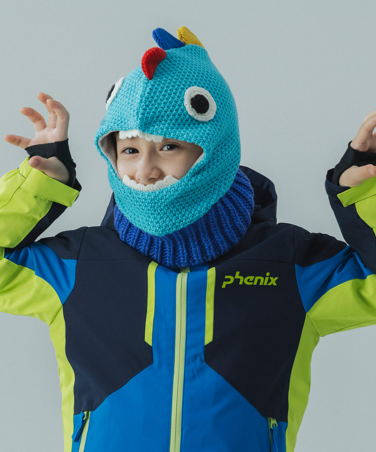 【KIDS/JUNIOR】Dinosaur Knit Cap / ダイナソーニットキャップ / phenix スキーウェア 26AW