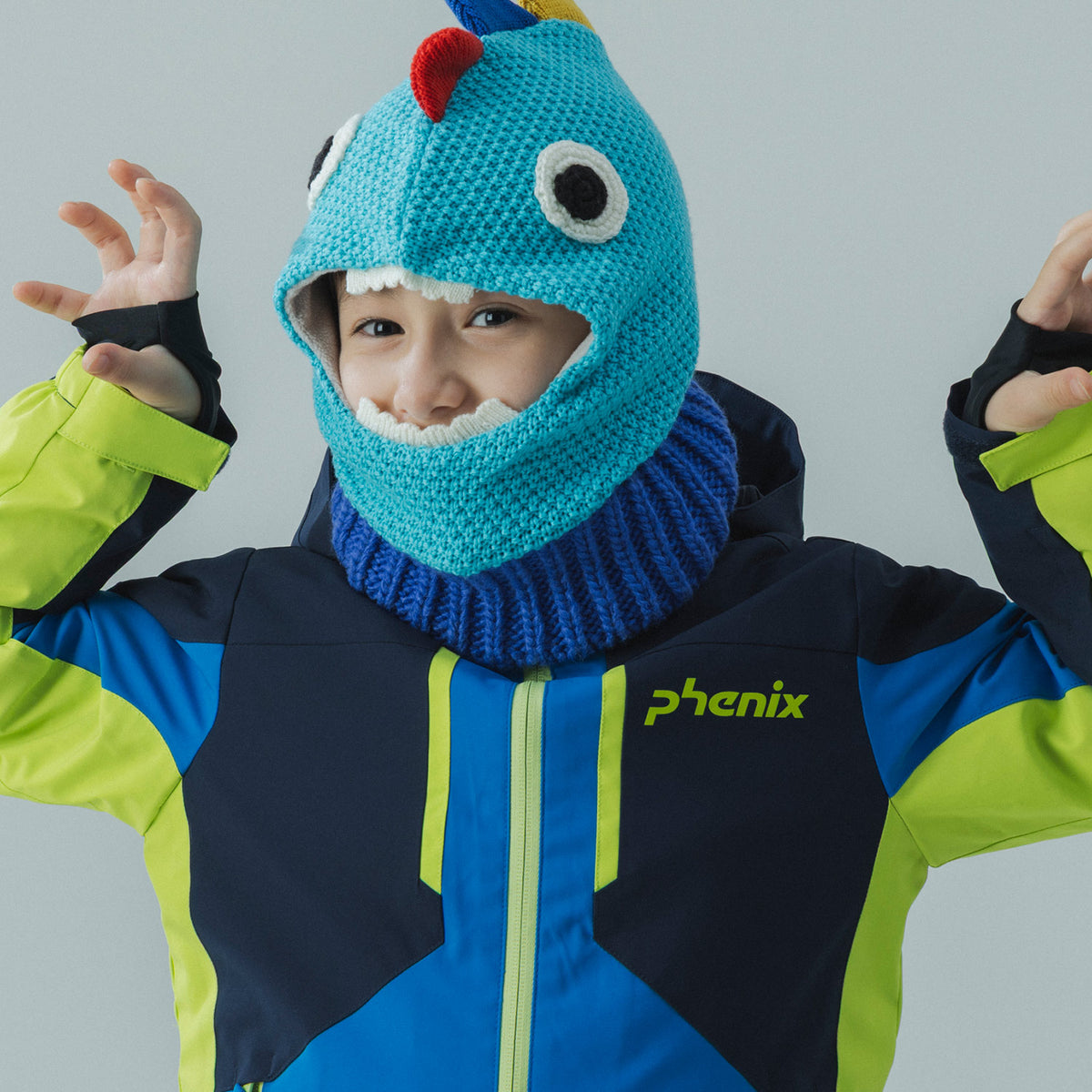 KIDS/JUNIOR】Dinosaur Knit Cap / ダイナソーニットキャップ / phenix