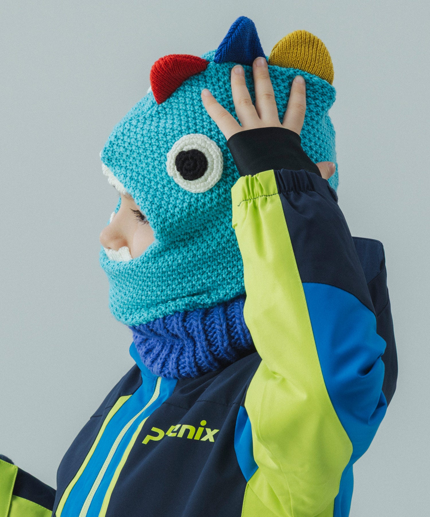【KIDS/JUNIOR】Dinosaur Knit Cap / ダイナソーニットキャップ / phenix スキーウェア 26AW