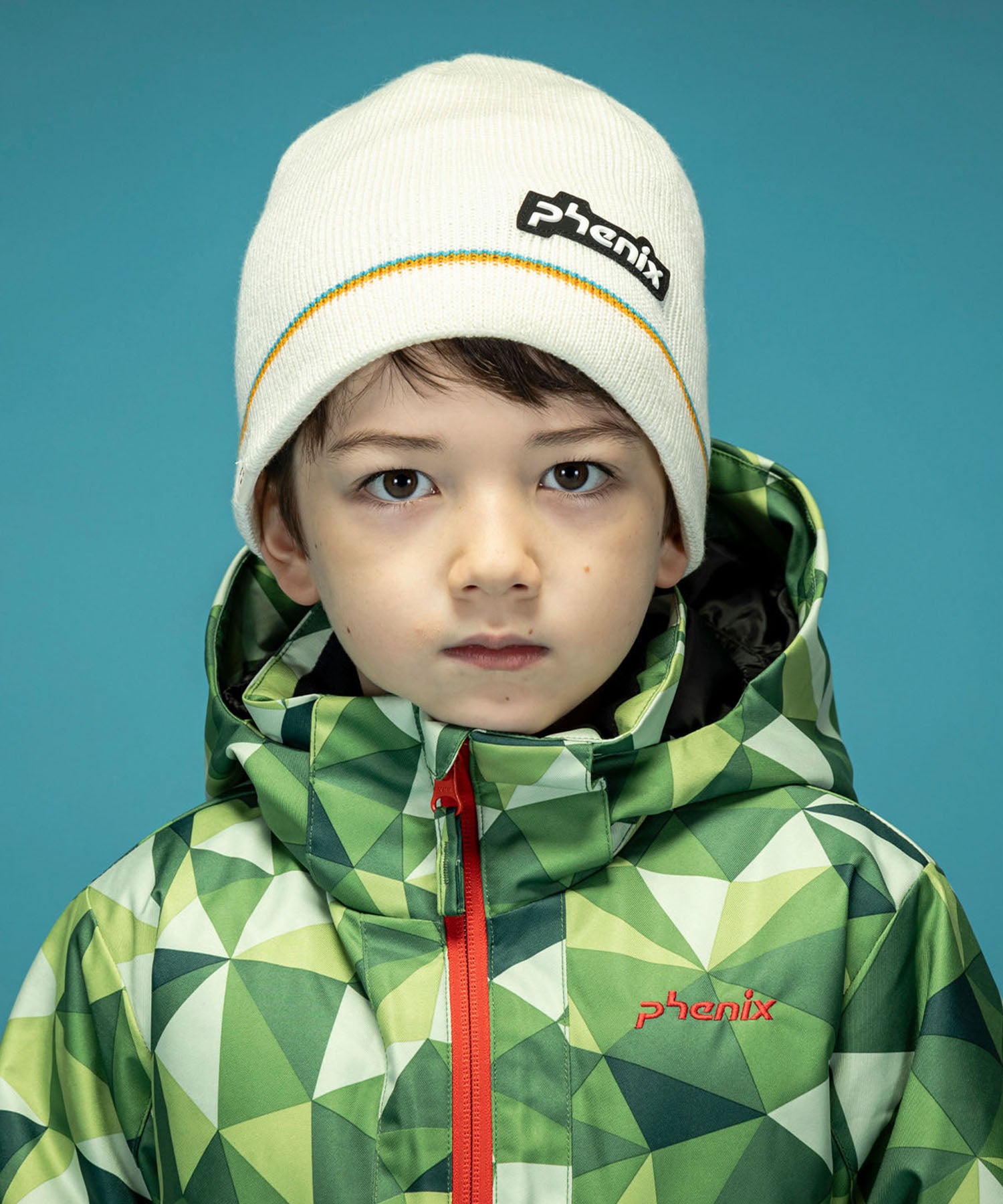 【KIDS/JUNIOR】Double Line Junior Beanie ダブルラインジュニアニットハット / JUNIOR ACC / 子供用 ニットキャップ / phenixスキーウェア 24AW