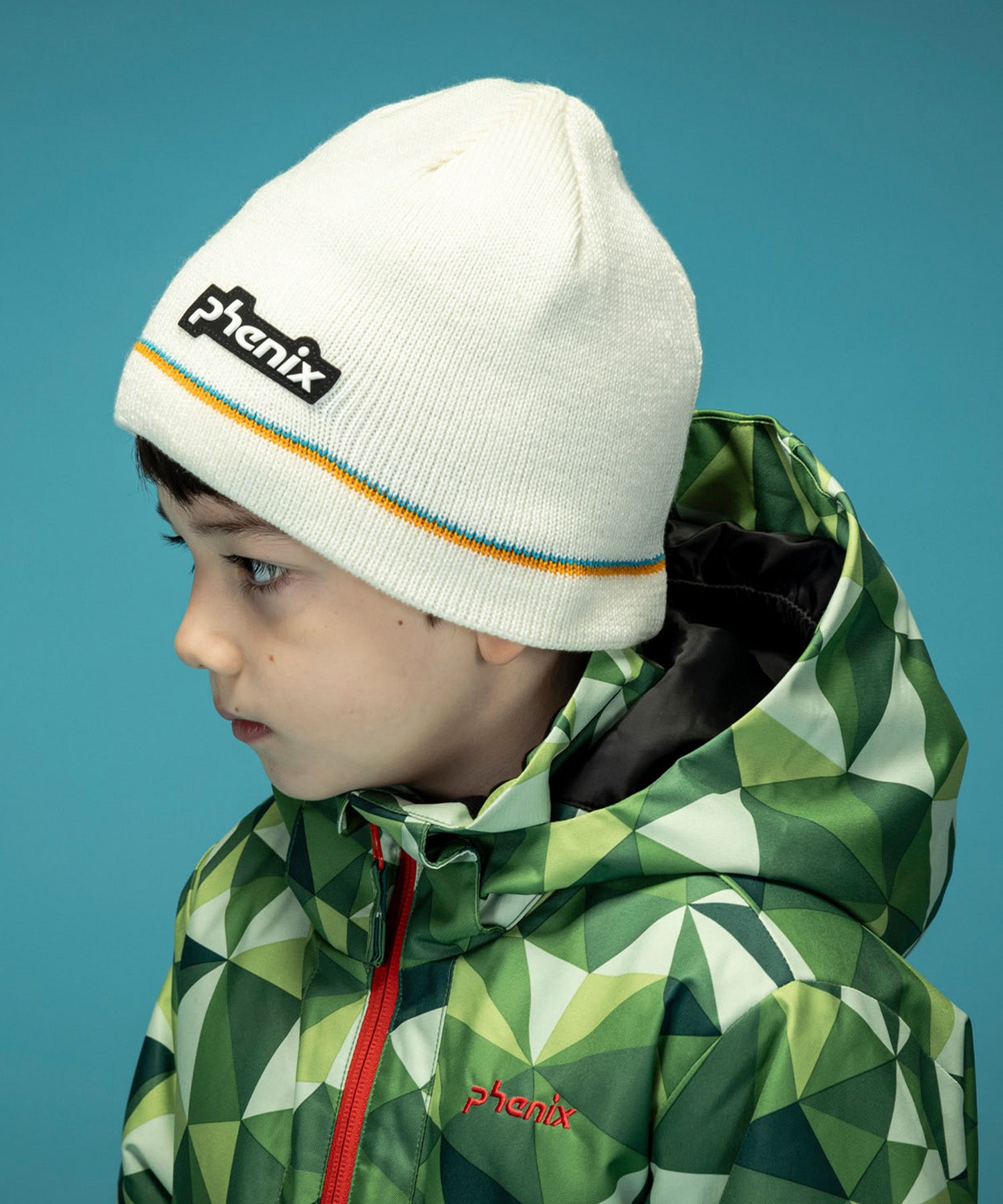 【KIDS/JUNIOR】Double Line Junior Beanie ダブルラインジュニアニットハット / JUNIOR ACC / 子供用 ニットキャップ / phenixスキーウェア 24AW