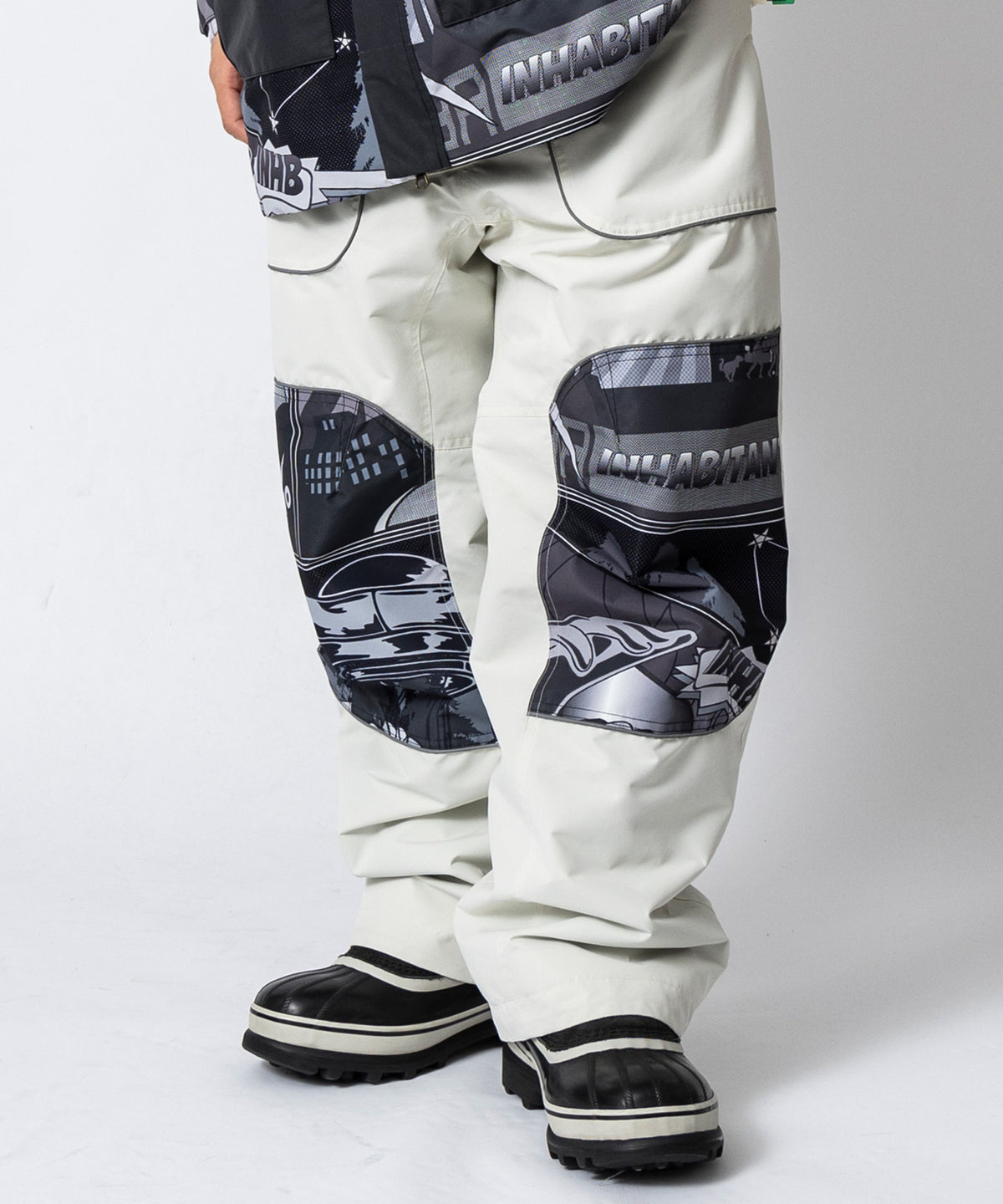 【11月中旬お届け予約商品】【MENS】PIPING LINE SNOW PANTS  パイピングラインスノーパンツ /inhabitant(インハビタント)