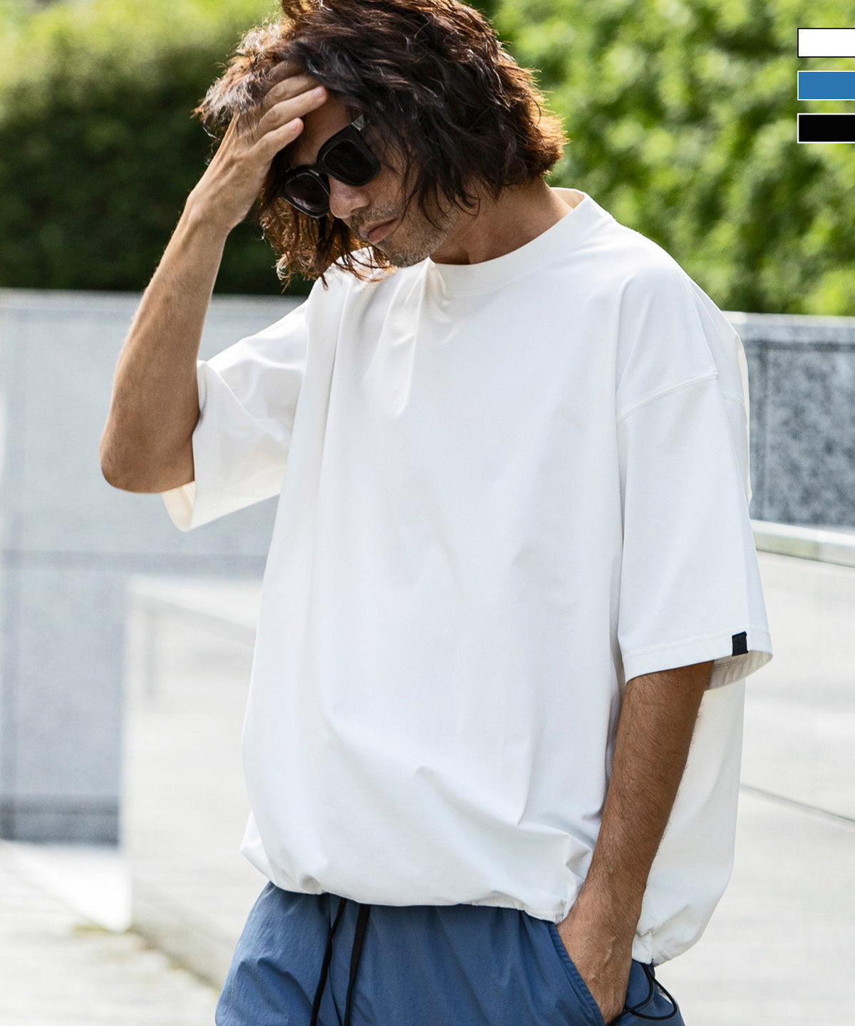 【7月上旬お届け予約商品】【MENS】DRY DRAW CORD SHORT SLEEVE T-SHIRTS ドライドローコードショートスリーブTシャツ / 吸水速乾 / UPF50＋/ +phenix(プラスフェニックス)