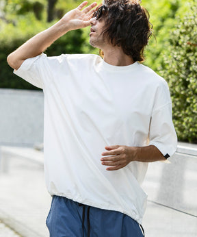 【7月上旬お届け予約商品】【MENS】DRY DRAW CORD SHORT SLEEVE T-SHIRTS ドライドローコードショートスリーブTシャツ / 吸水速乾 / UPF50＋/ +phenix(プラスフェニックス)