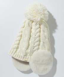 【KIDS/JUNIOR】Low Gauge Earflap Watch Hat  ローゲージイヤーフラップニットハット /phenixスキーウェア 25AW