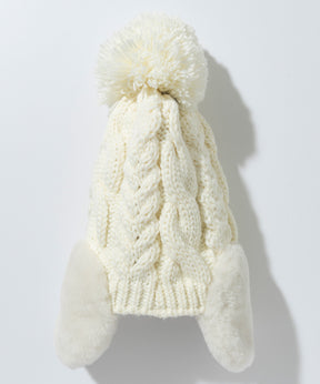 【KIDS/JUNIOR】Low Gauge Earflap Watch Hat  ローゲージイヤーフラップニットハット /phenixスキーウェア 25AW