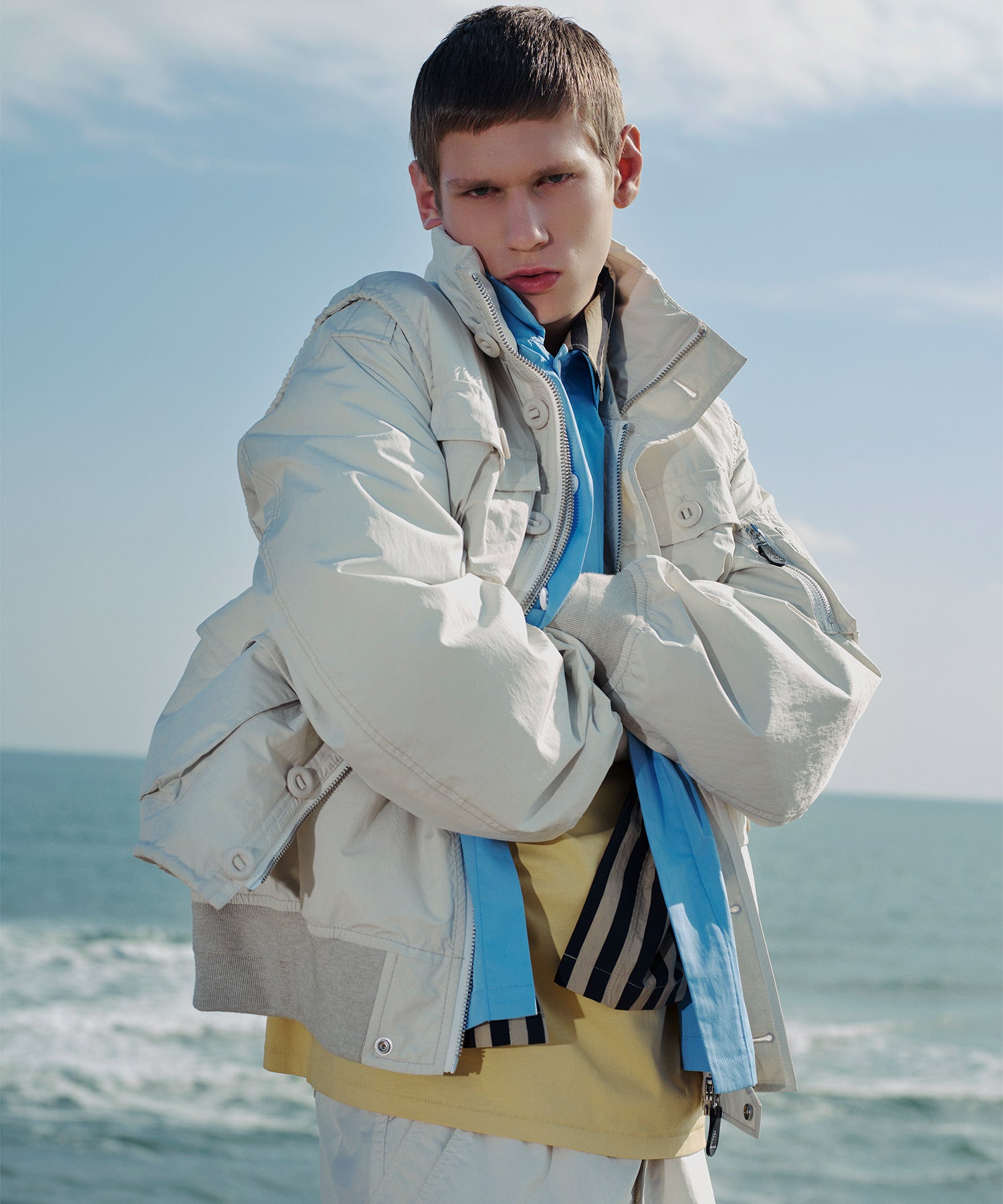 VEST, TYPE P-001 / TECH VINTAGE UTILITY PUFF BALL VEST