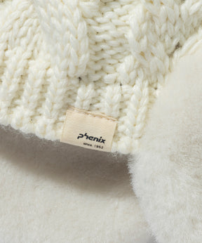【KIDS/JUNIOR】Low Gauge Earflap Watch Hat  ローゲージイヤーフラップニットハット /phenixスキーウェア 25AW