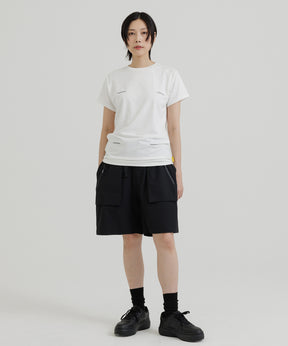 [WOMENS] Quick-Drying Mesh Parts T-Shirt, Techwear, Urban Outdoor, High-Performance Wear, +phenix 