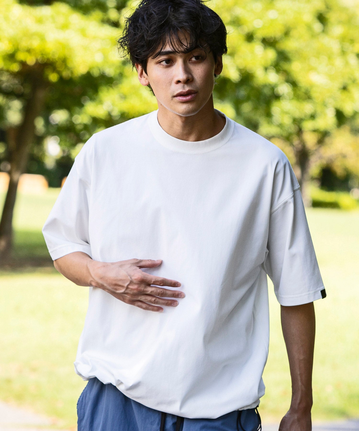 【MENS】DRY DRAW CORD SHORT SLEEVE T-SHIRTS ドライドローコードショートスリーブTシャツ / 吸水速乾 / UPF50＋/ +phenix(プラスフェニックス)