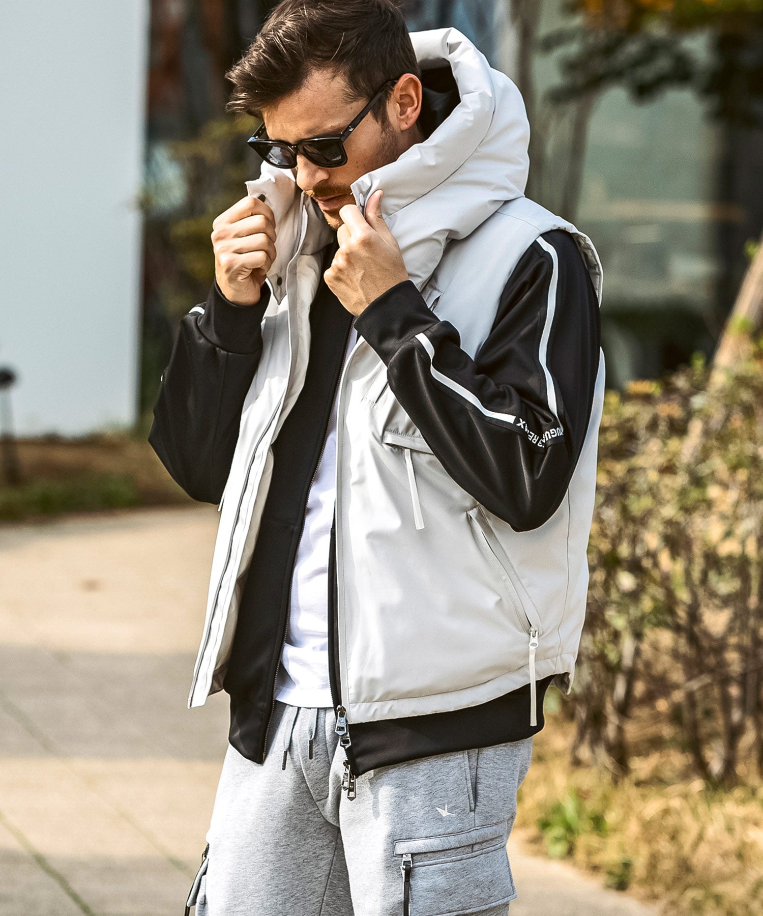 【MENS】GTX DOWN VEST ダウンベスト / WINDSTOPPER(R) プロダクト by GORE-TEX LABS /ウィンドストッパー/ゴアテックス/1PIU1UGUALE3 RELAX × +phenix(ウノピゥウノウグァーレトレ リラックス)