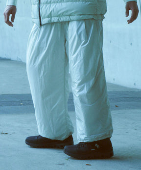 【MENS】ワイドパンツ 中綿入りロングパンツ Insulated air wide pants / Brilliance shade down proof / アルクフェニックス