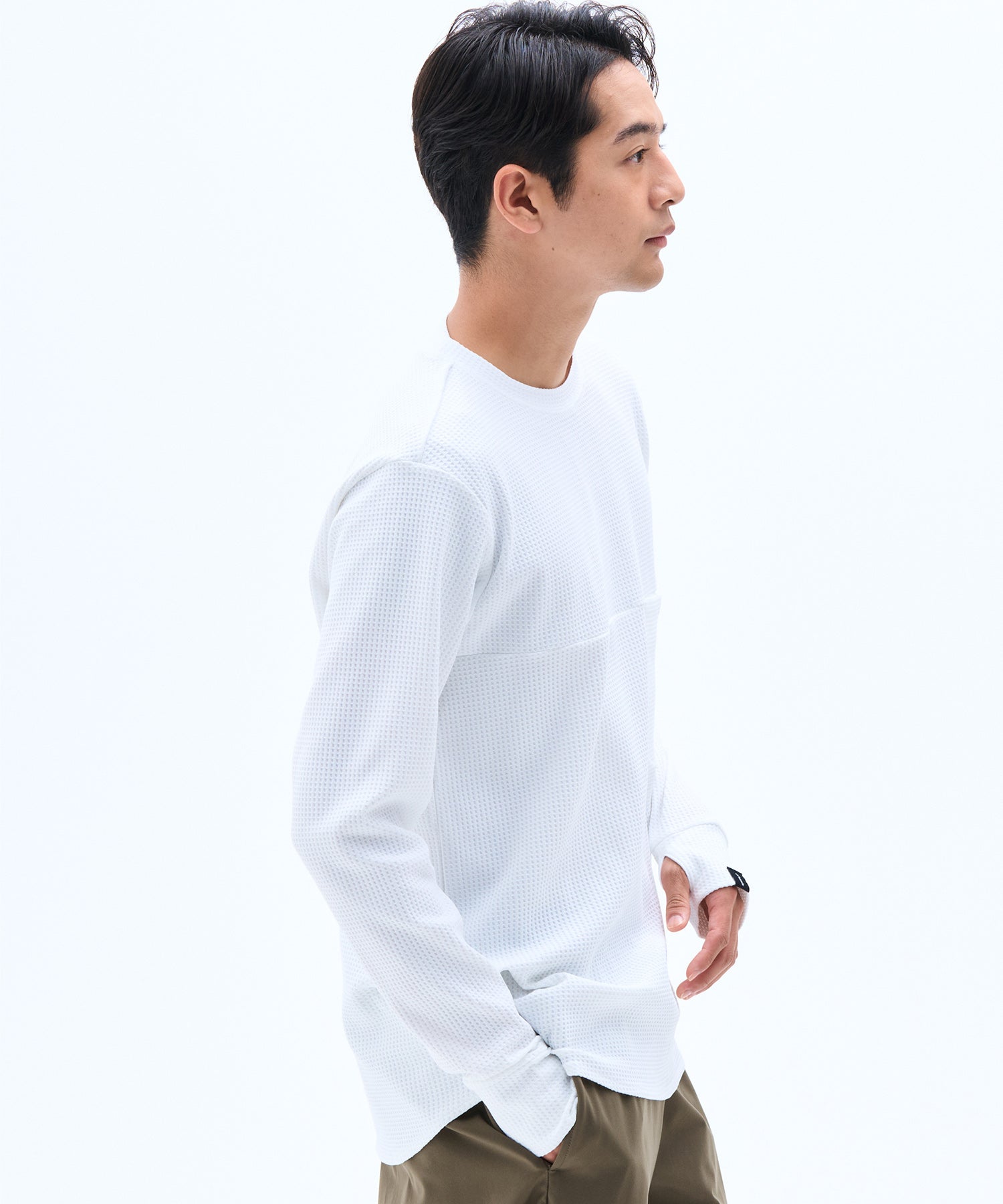 DRY WAFFLE CREW NECK / ドライワッフルクルーネック