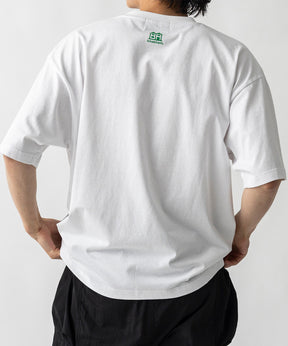 【MENS】ビッグシルエット ワンポイント刺繍 ポケット 半袖Tシャツ /inhabitant(インハビタント)