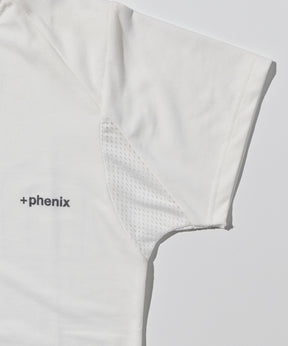 【WOMENS】速乾Tシャツ Mesh Parts T-Shirt テックウェア アーバンアウトドア 高機能ウェア +phenix(プラスフェニックス)