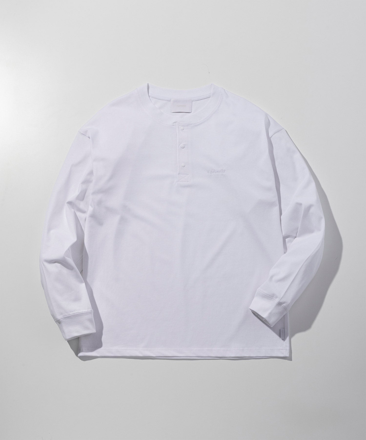 HENLEY NECK SNAP LONG SLEEVE TEE / ヘンリーネック スナップボタン ロングスリーブTシャツ