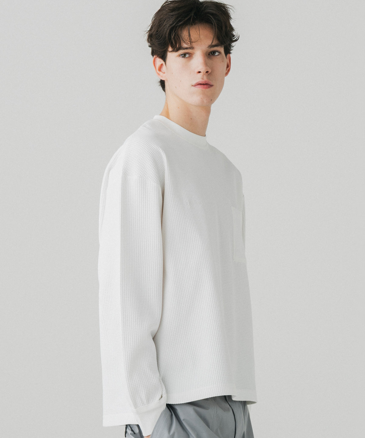 WAFFLE POCKET LONG SLEEVE TEE / ワッフルポケット ロングスリーブTシャツ