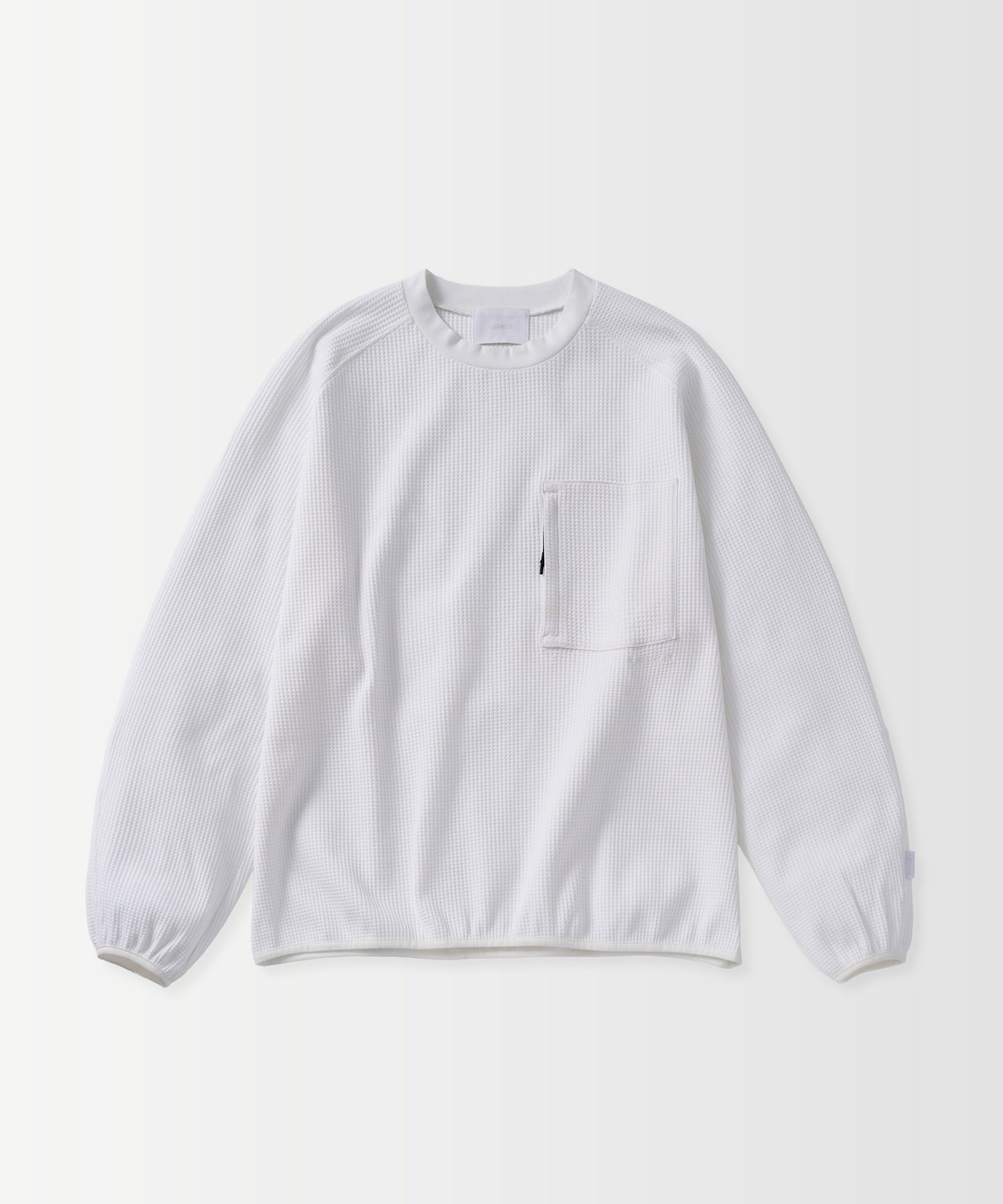 WAFFLE SCULPTED LONG SLEEVE TEE / ワッフルスカルプテッド ロングスリーブTシャツ
