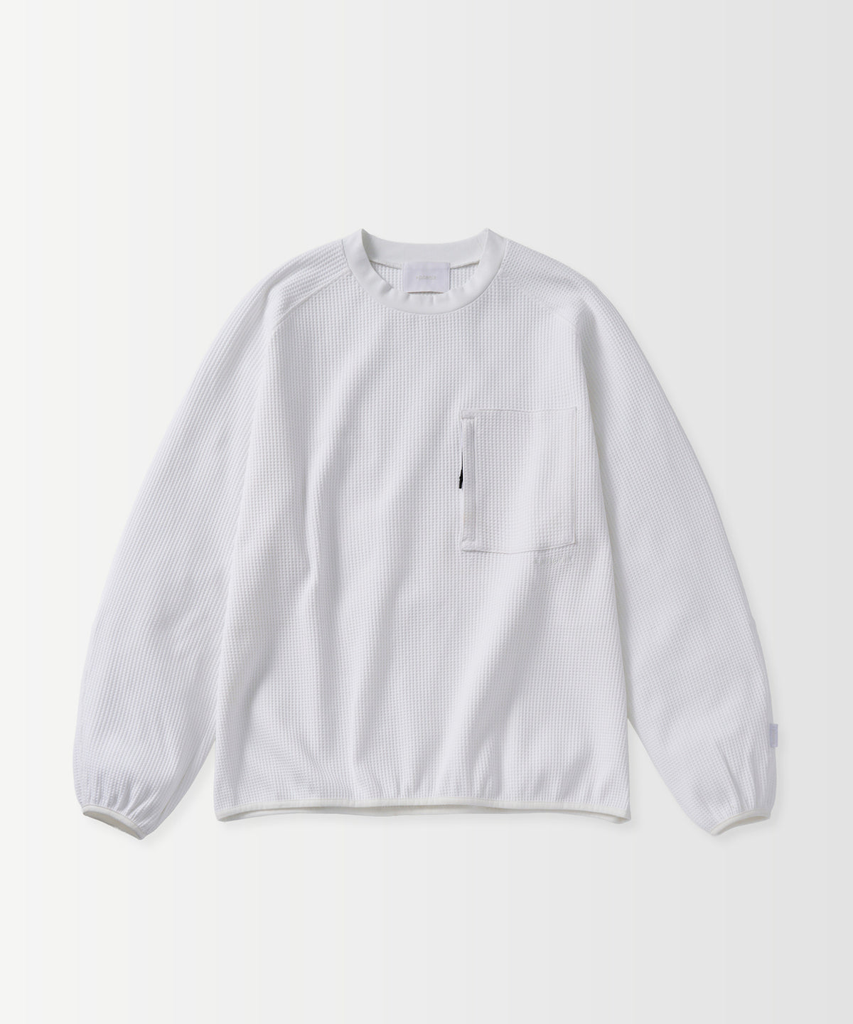 WAFFLE SCULPTED LONG SLEEVE TEE / ワッフルスカルプテッド ロングスリーブTシャツ