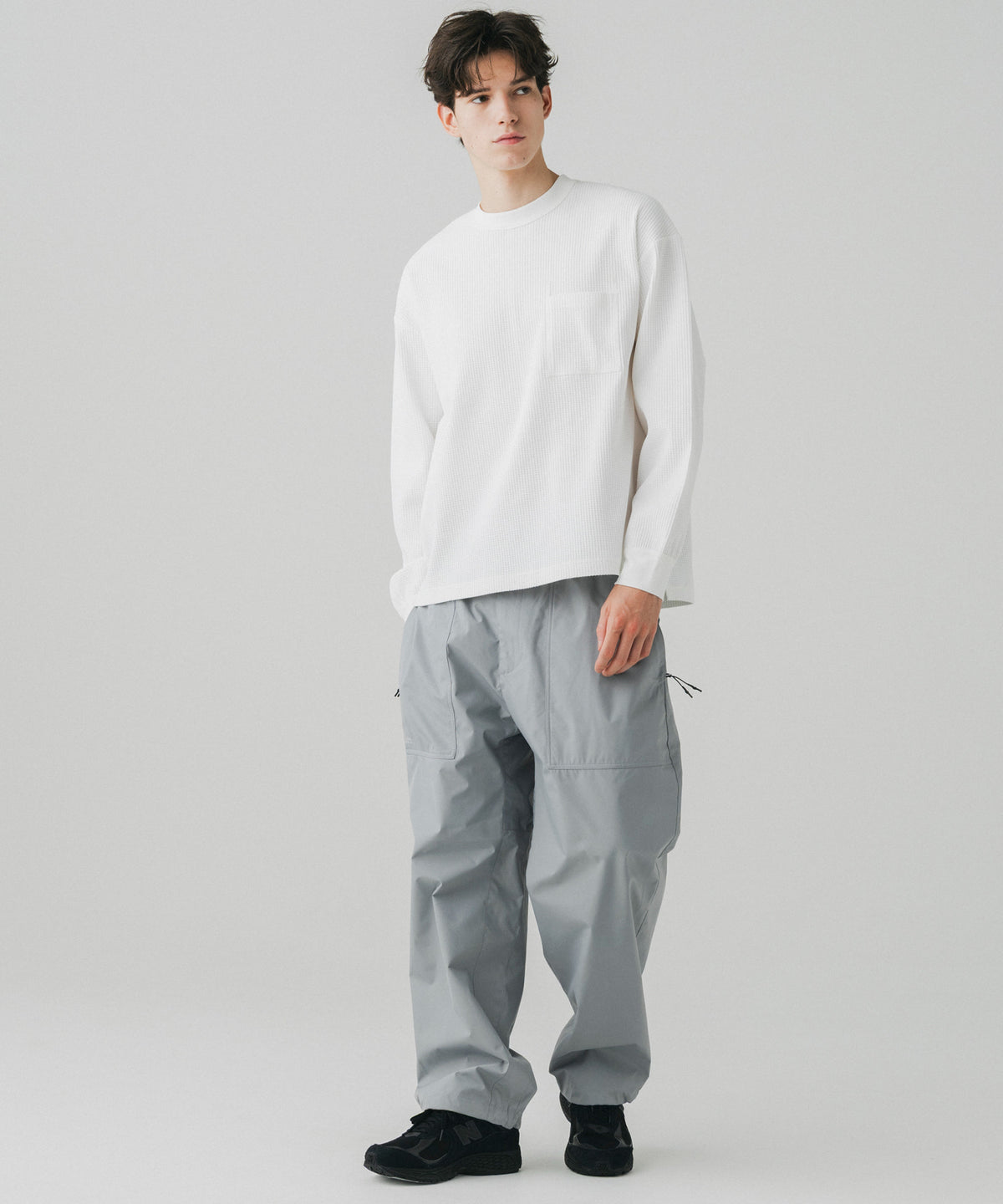 WAFFLE POCKET LONG SLEEVE TEE / ワッフルポケット ロングスリーブTシャツ