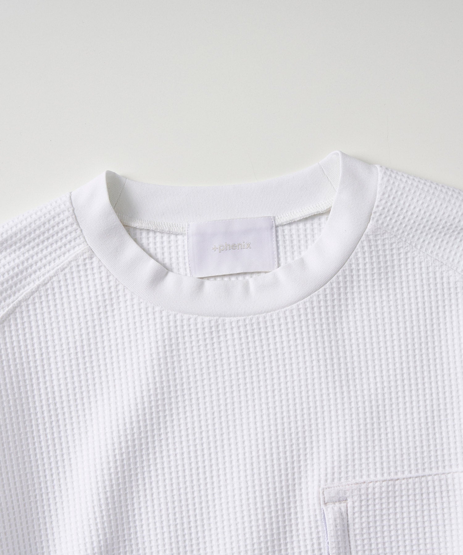 WAFFLE SCULPTED LONG SLEEVE TEE / ワッフルスカルプテッド ロングスリーブTシャツ