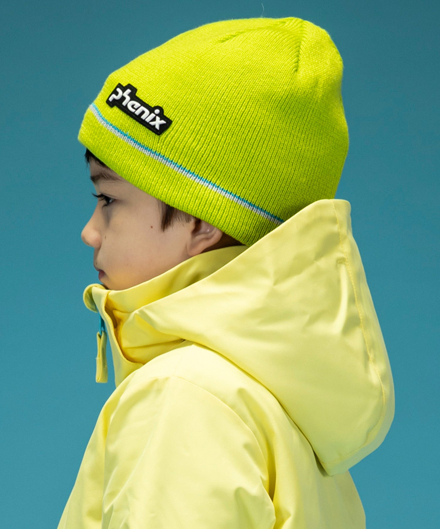 【KIDS/JUNIOR】Double Line Junior Beanie ダブルラインジュニアニットハット / JUNIOR ACC / 子供用 ニットキャップ / phenixスキーウェア 24AW