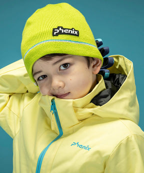 【KIDS/JUNIOR】Double Line Junior Beanie ダブルラインジュニアニットハット / JUNIOR ACC / 子供用 ニットキャップ / phenixスキーウェア 24AW