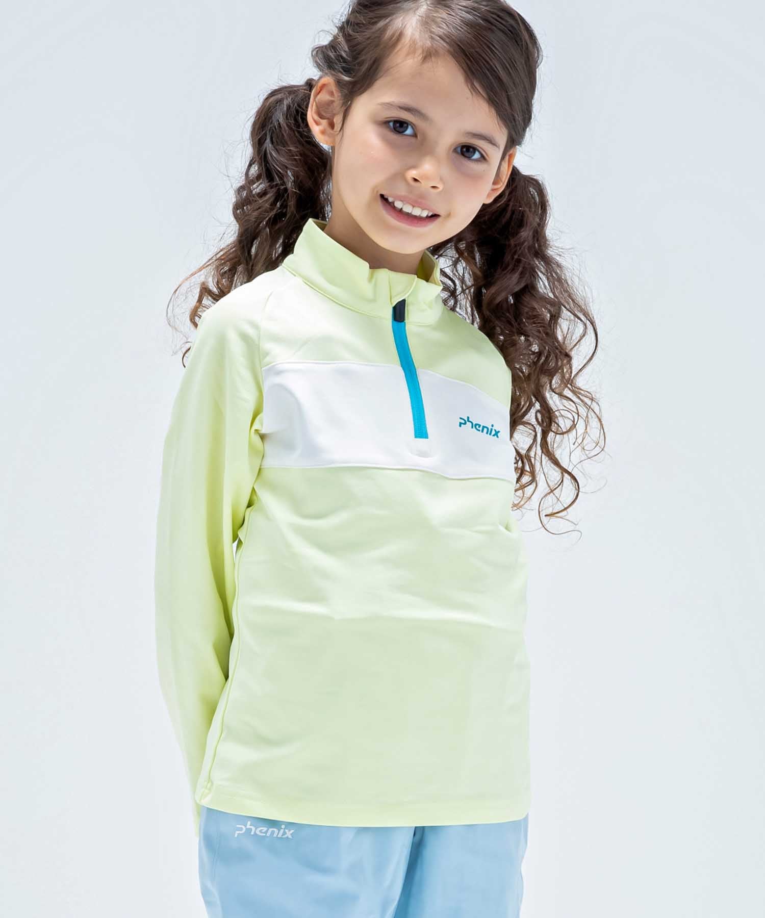 【KIDS/JUNIOR】子供用スキーウェア アンダーウェア インナーウェア Crystal Flower Junior 1/2 Zip Tee / Jr /phenixスキーウェア23AW