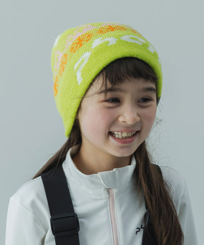 【KIDS/JUNIOR】Snow Pattern Knit Cap / スノーパターンニットキャップ / phenix スキーウェア 26AW