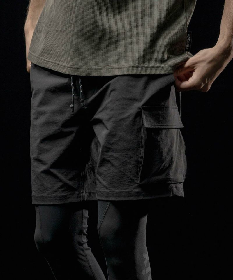 【MENS】コーデュラストレッチショートパンツ 4WAY Stretch Cordura Short Pants テックウェア アーバンアウトドア 高機能ウェア +phenix(プラスフェニックス)